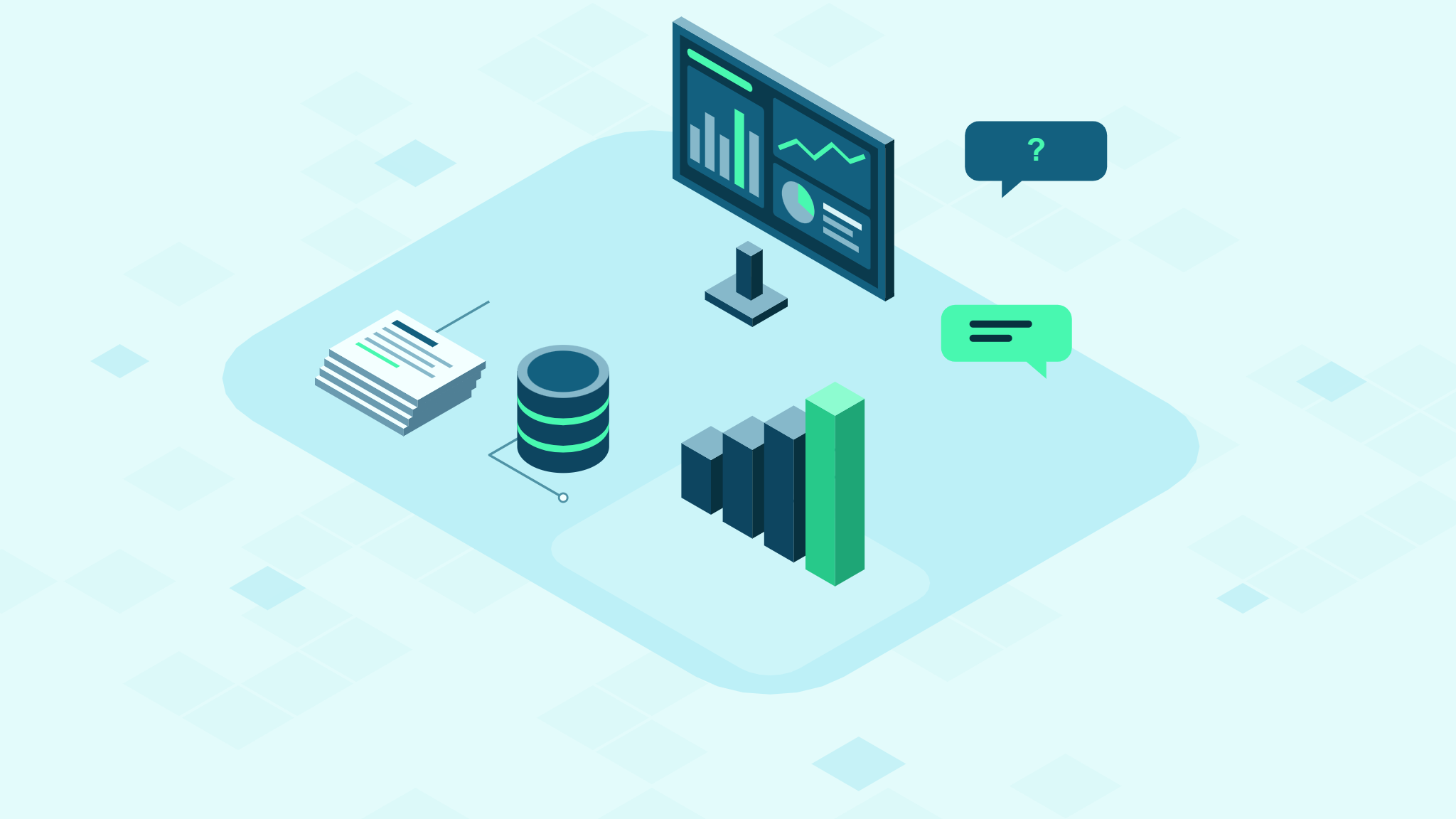 Reporting & Conversational AI illustration